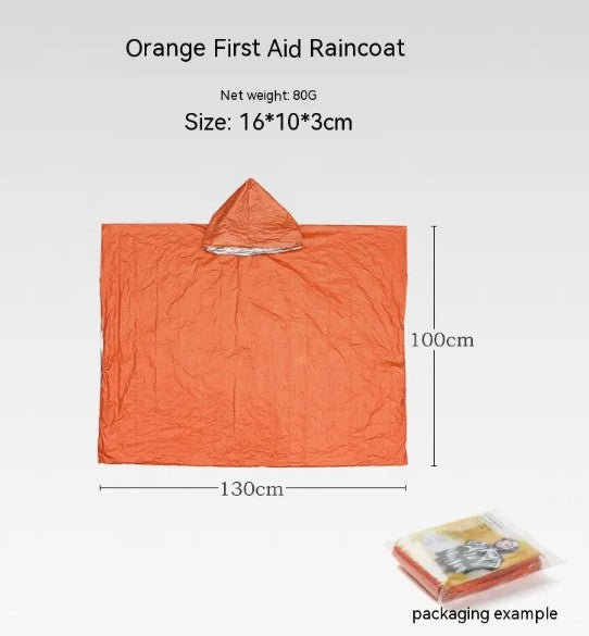 Emergency Mylar Bivvy, Sleeping Bag and Poncho Kit photo 10