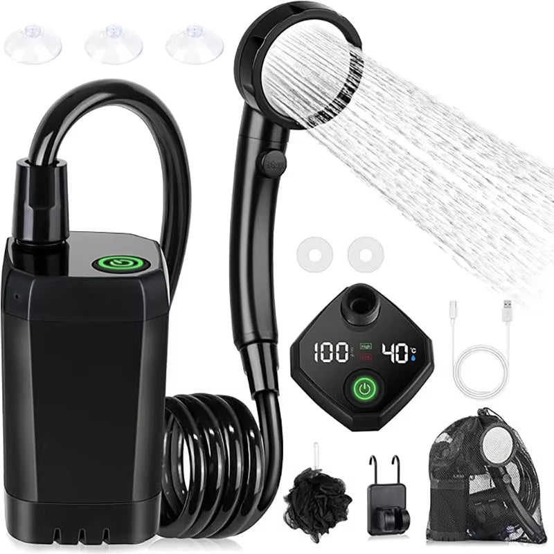 Rechargeable Portable Camping Shower with Pump photo 2