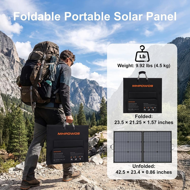 Portable Foldable Solar Panel for Power Stations, 110W to 400W photo 5