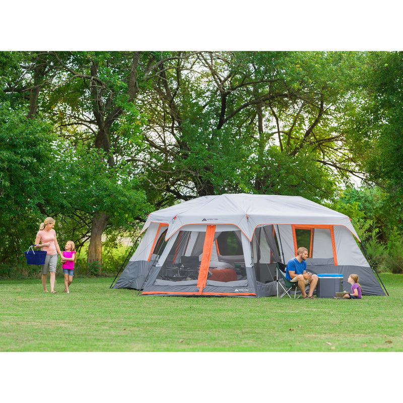 12-Person 3-Room Instant Cabin Tent with Screen Room photo 7