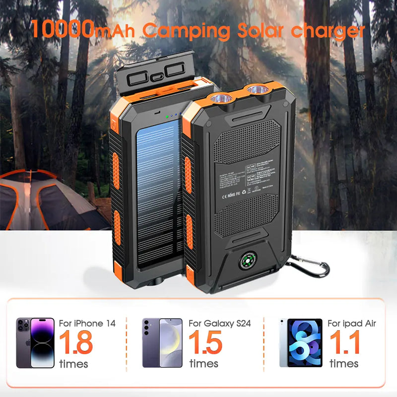Citicr 10,000 mAh Solar Power Bank with Flashlights photo 5