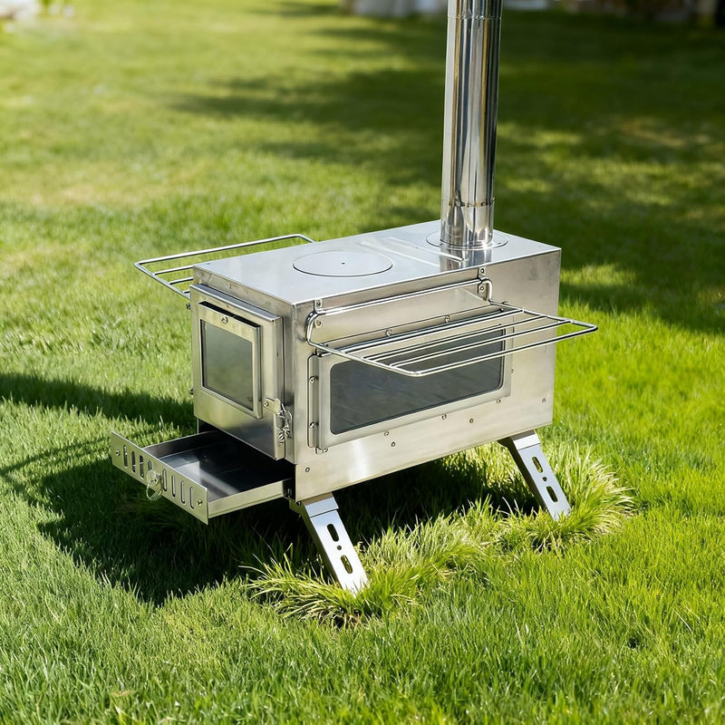 Hot Tent Wood Stove, Portable Stainless Steel Camping Stove photo 3
