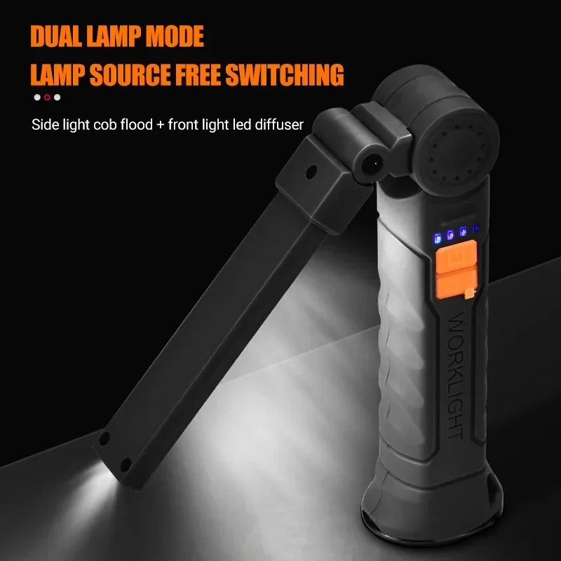 Magnetic COB Work Light, Rechargeable LED Lamp photo 6