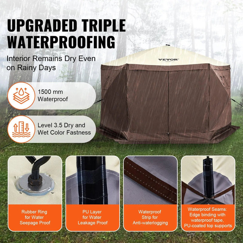6-Sided Pop-Up Screen Gazebo, 6 to 12.5 ft photo 5