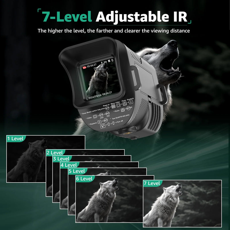 Digital Night Vision Monocular, 8X Zoom, Photo and Video, 32GB photo 4