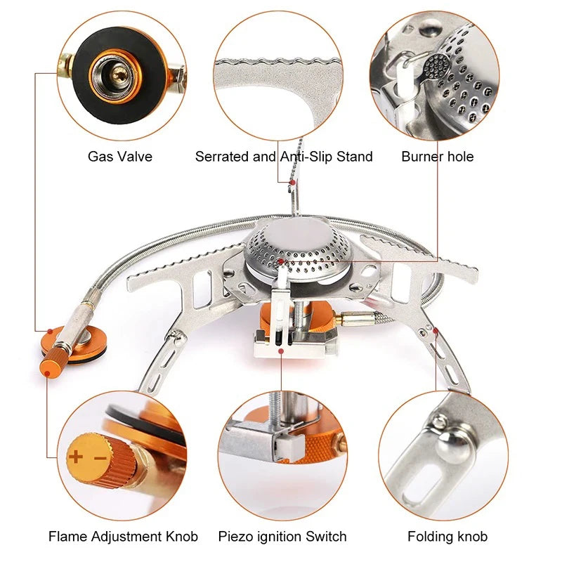 Folding Camping Gas Stove, 3500W photo 6