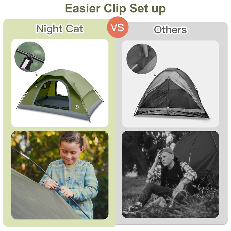 1 to 4 Person Backpacking Tent with 3000mm Rainfly photo 9