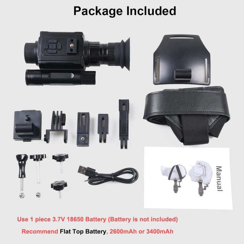 Night Vision Goggles, Head and Helmet Mounted 1080p Monocular photo 7