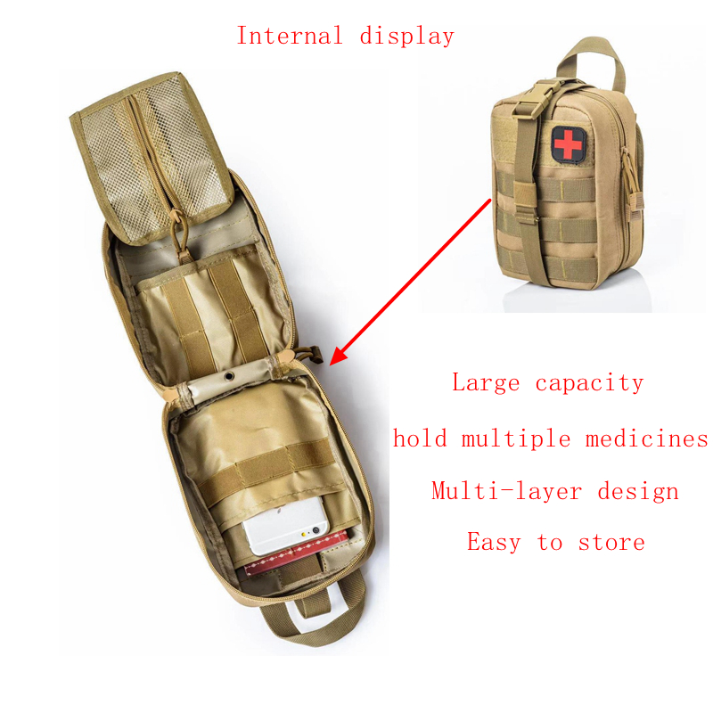 Tactical First Aid Kit Medical Molle Rip Away EMT IFAK