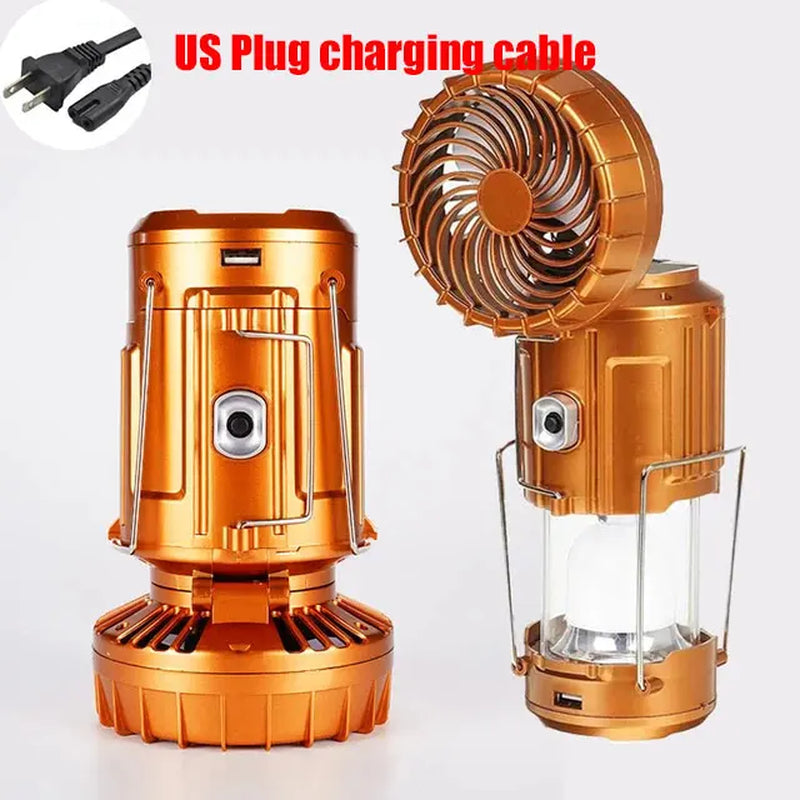 Solar Camping Lantern with Built-In Fan photo 2