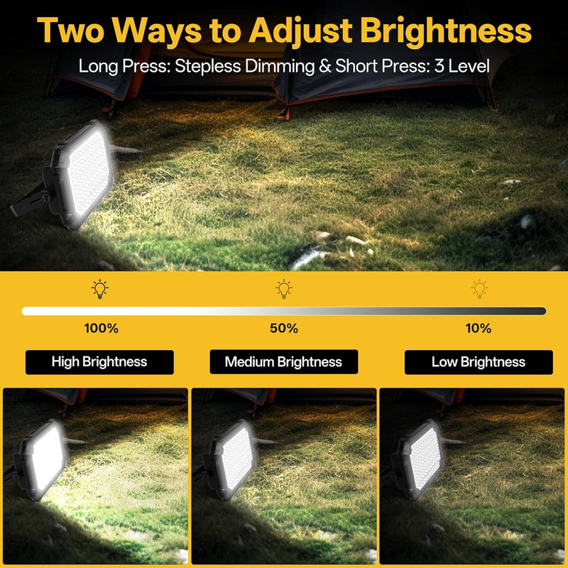 Rechargeable LED Work Light, 10,000 Lumens, 13000mAh Power Bank photo 4