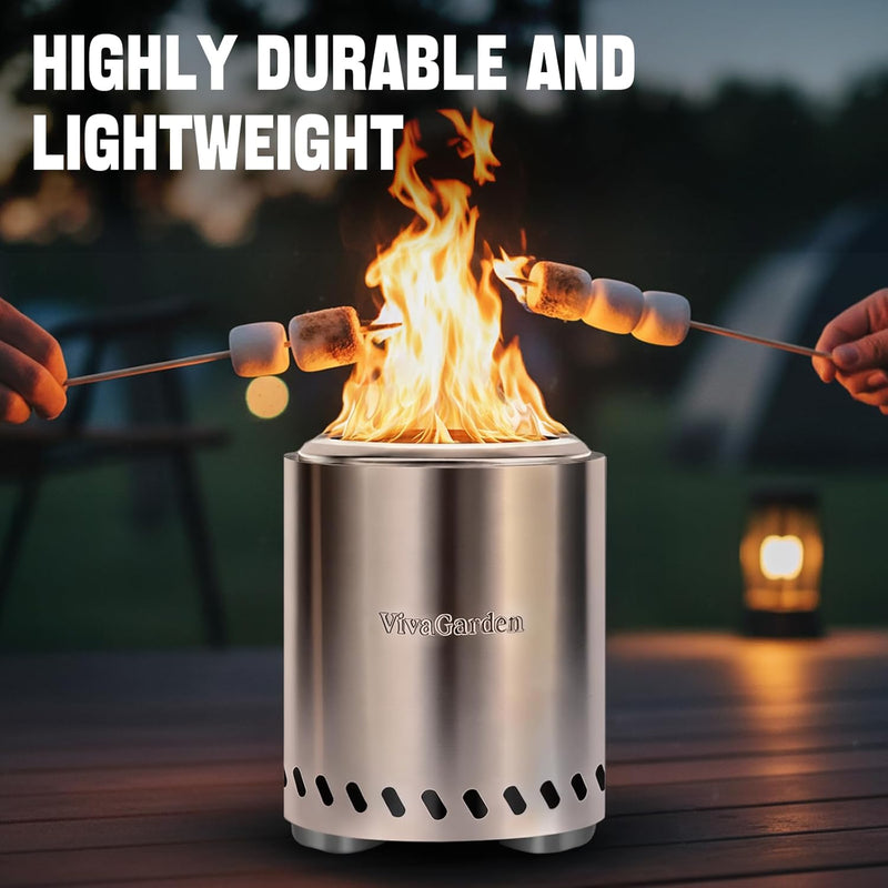 Smokeless Tabletop Fire Pit, 304 Stainless with Carry Bag photo 15