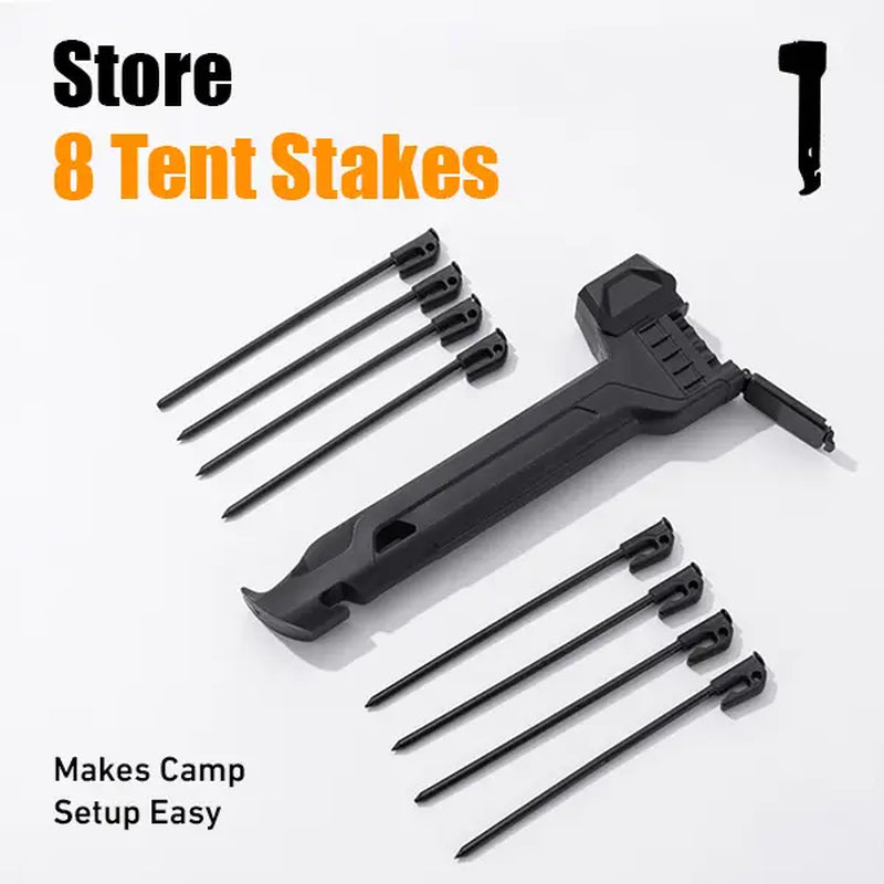 2-in-1 Tent Stake Hammer with Stake Puller photo 2