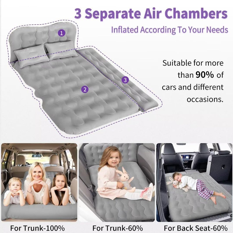SUV Air Mattress with Pump, Inflatable Car Camping Bed photo 7
