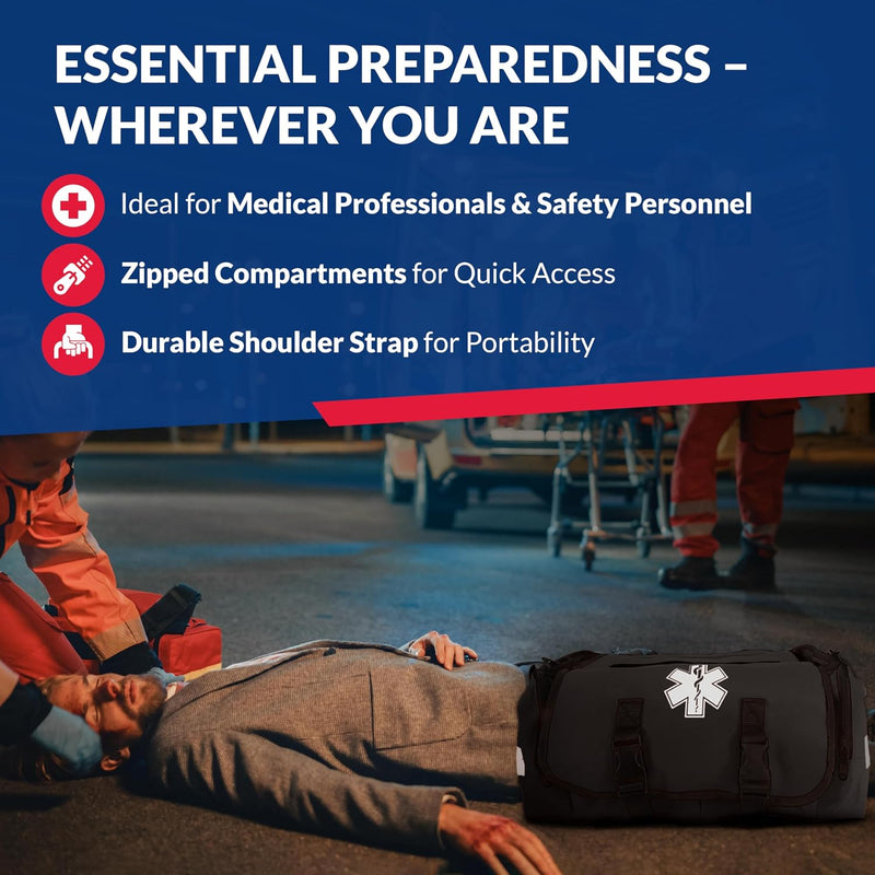 First Responder Trauma First Aid Kit, Fully Stocked Bag photo 9