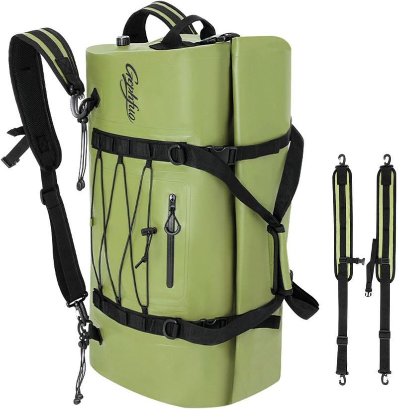 Waterproof Roll-Top Duffel Bag, 48-75L Dry Bag Backpack photo 2