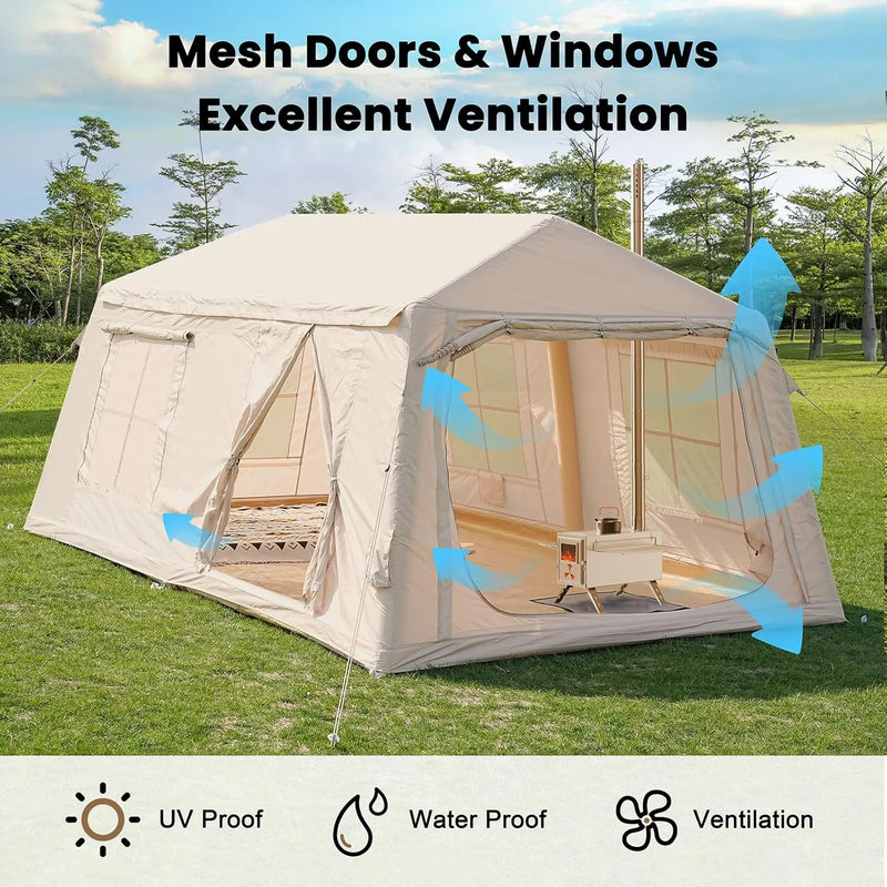 Docred Inflatable 6-8 Person 4-Season Camping Tent photo 4