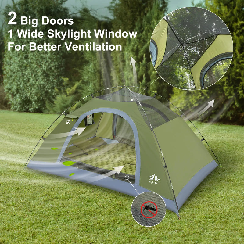 1 to 4 Person Backpacking Tent with 3000mm Rainfly photo 4