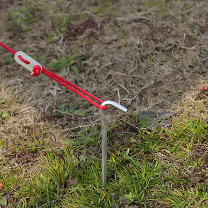 Aluminium Tent Pegs with Hook, 7 in photo 5