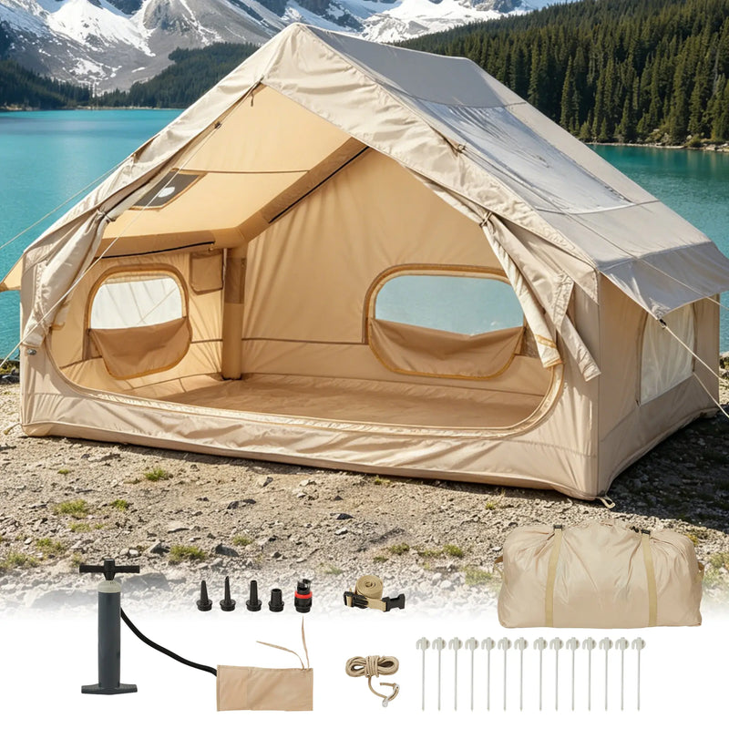 4-6 Person Inflatable Tent with Stove Jack photo 6