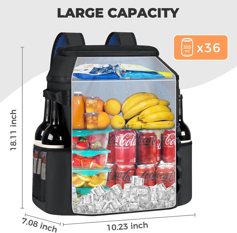 Insulated Backpack Cooler, 36 or 54 Cans, Leakproof photo 16