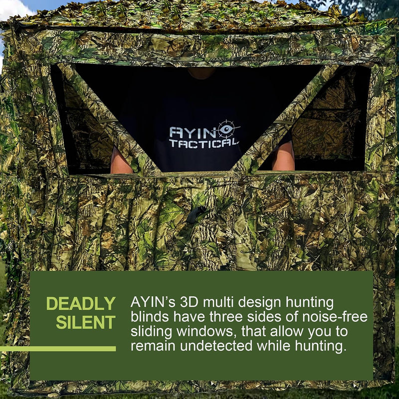 See-Through Pop Up Hunting Blind, 2-3 Person Ground Blind photo 2