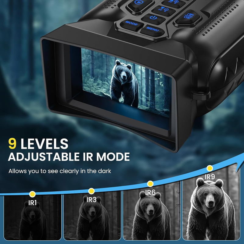 Night Vision Binoculars for Adults, 4K Video, 1000 ft Range photo 4