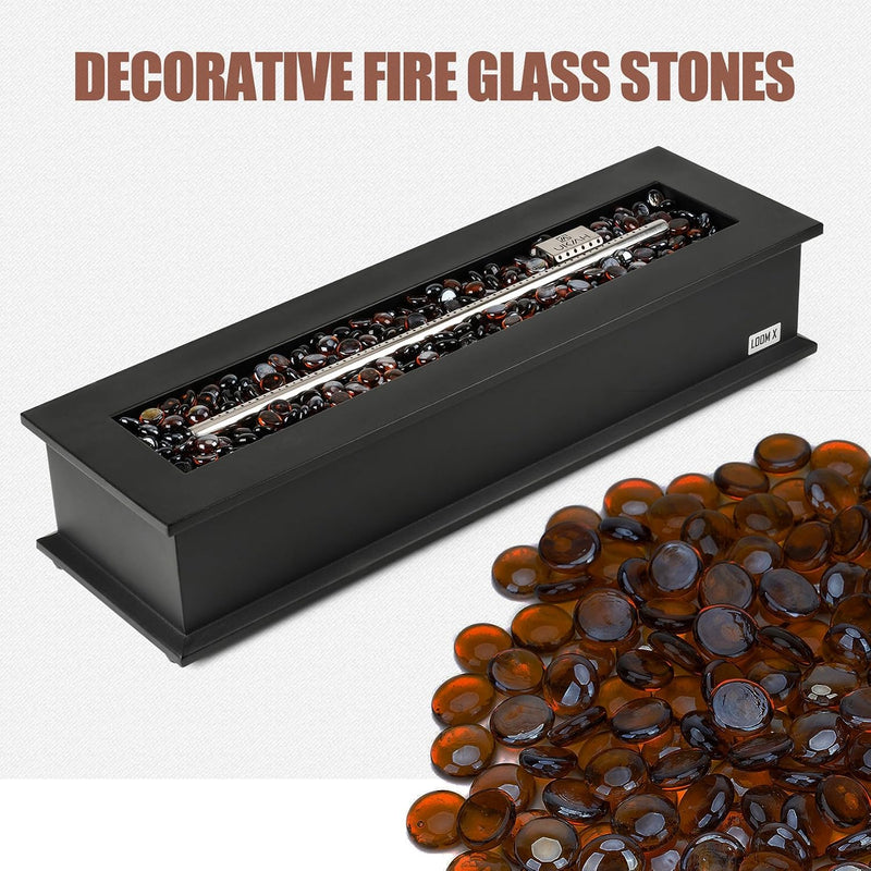 28 Inch Propane Fire Pit, 40,000 BTU with Hose and Covers photo 5