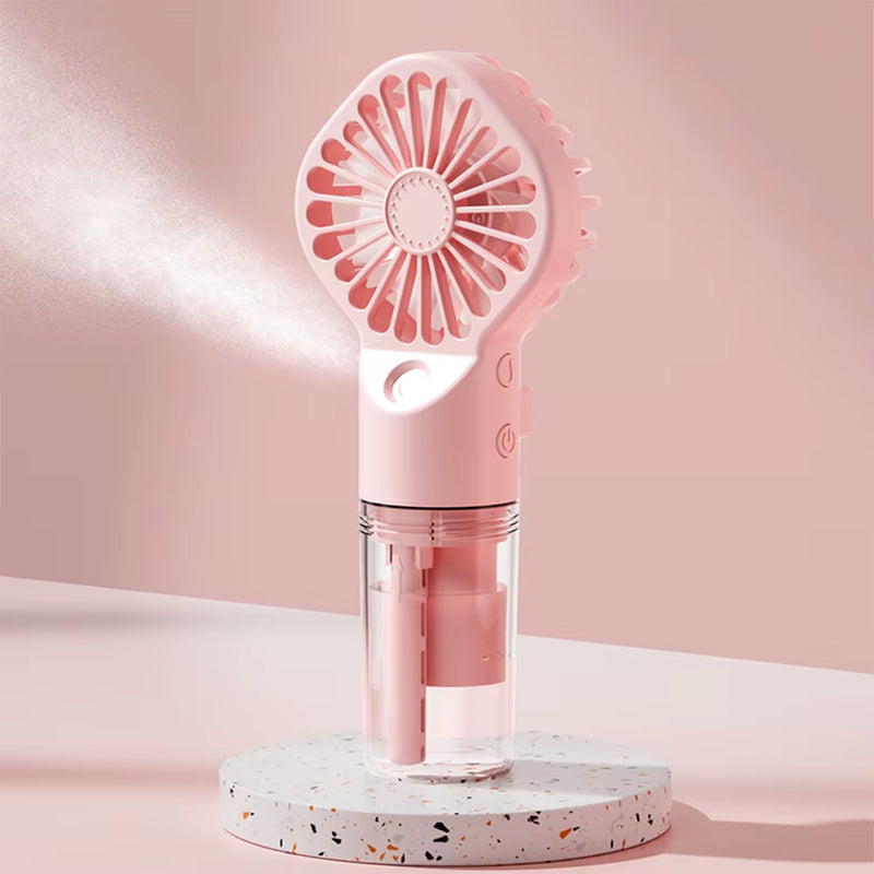 Handheld Misting Fan, Rechargeable USB Mini Fan photo 2