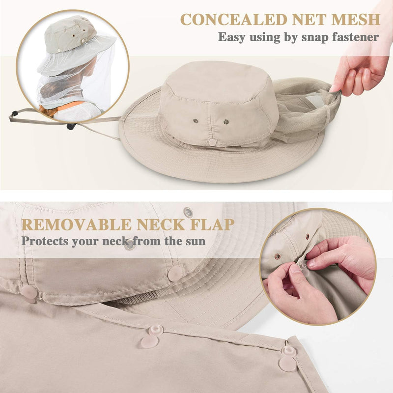 Head Net Sun Hat, UPF 50+ photo 2