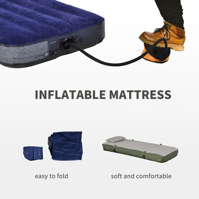 Outsunny Folding Camping Cot Set with Tent and Sleeping Bag photo 3