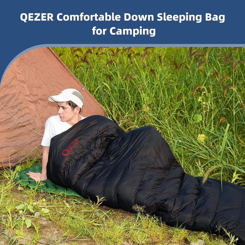 620 Fill Power Down Sleeping Bag for Backpacking and Camping photo 10