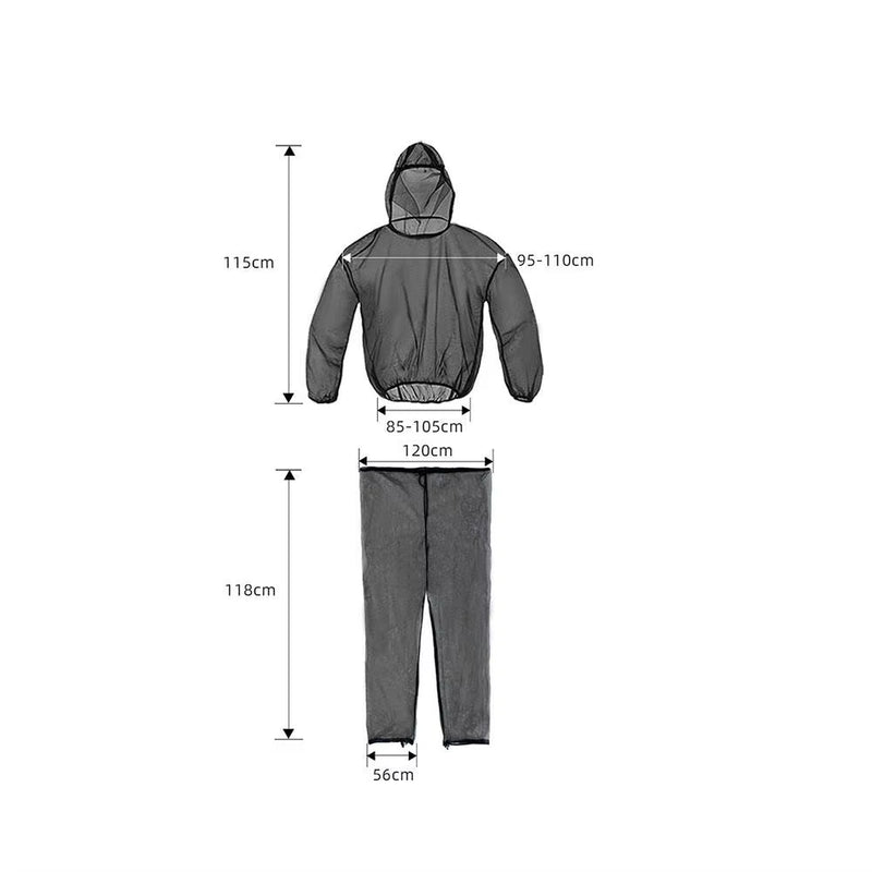Hooded Mesh Mosquito Suit, Jacket and Pants Set photo 7