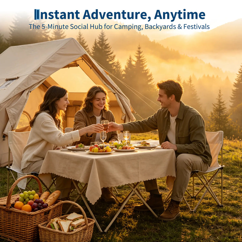 4-6 Person Inflatable Tent with Stove Jack photo 3