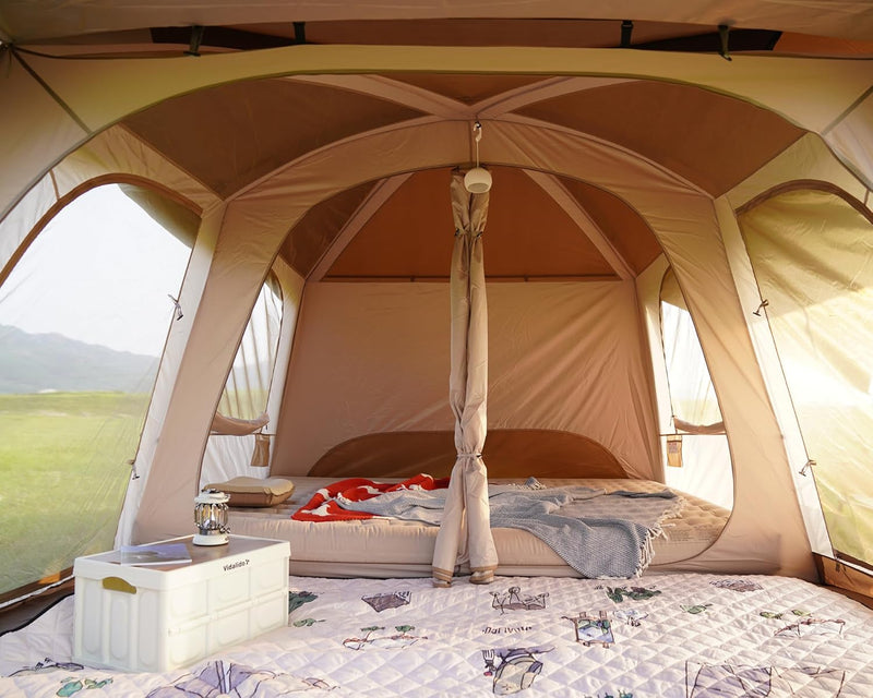 8-10 Person 2-Room Family Camping Tent photo 3