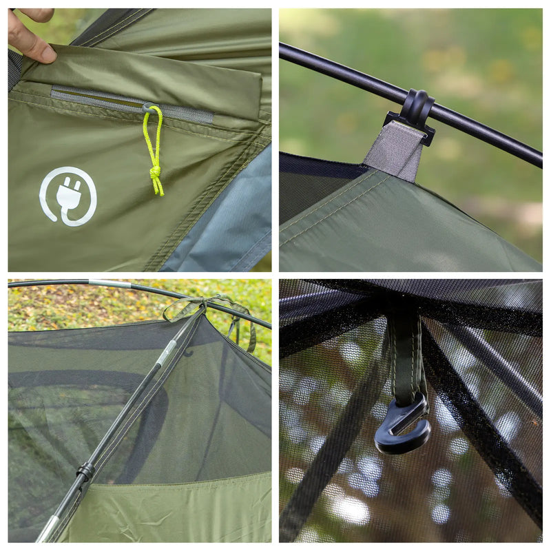 1 to 4 Person Backpacking Tent with 3000mm Rainfly photo 8