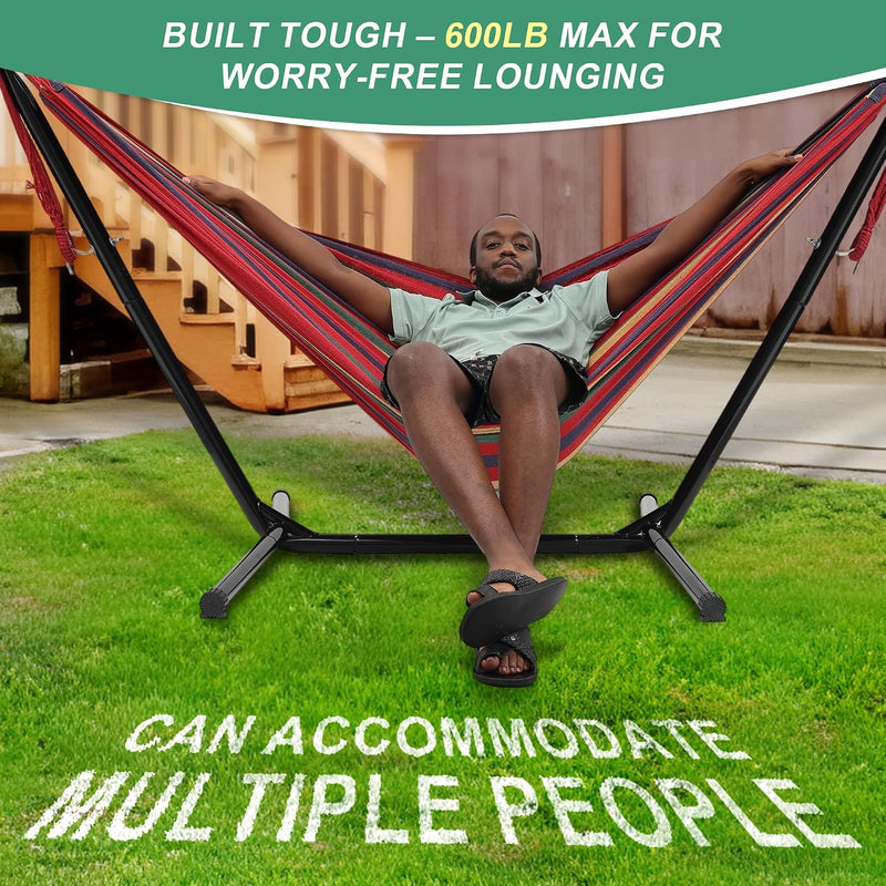 Portable Hammock with Stand, 2 Person, 600 lb Capacity photo 7