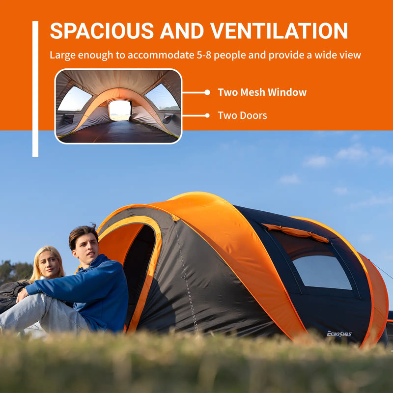 Throw-Open Pop-Up Tent for 2 to 8 People photo 4