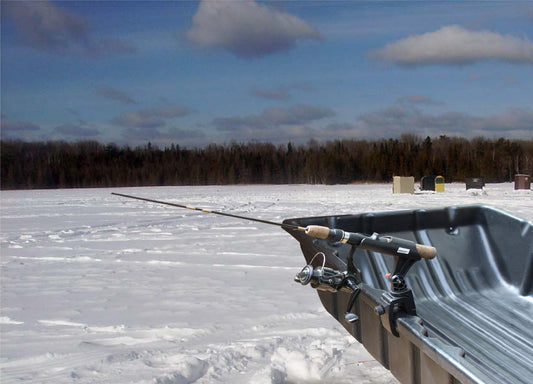 BroCraft Ice Fishing Bucket Rod Holder / Ice Fishing Shelter Rod Holder/ Ice Fishing sled Rod Holder