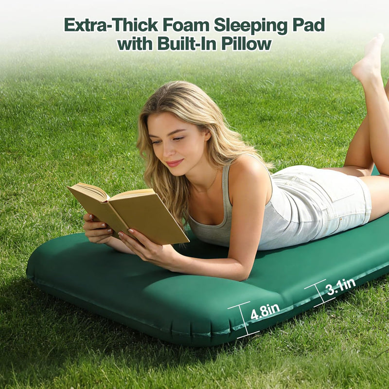 Memory Foam Self Inflating Sleeping Pad, 3.1 in Thick, R-9.5 photo 4