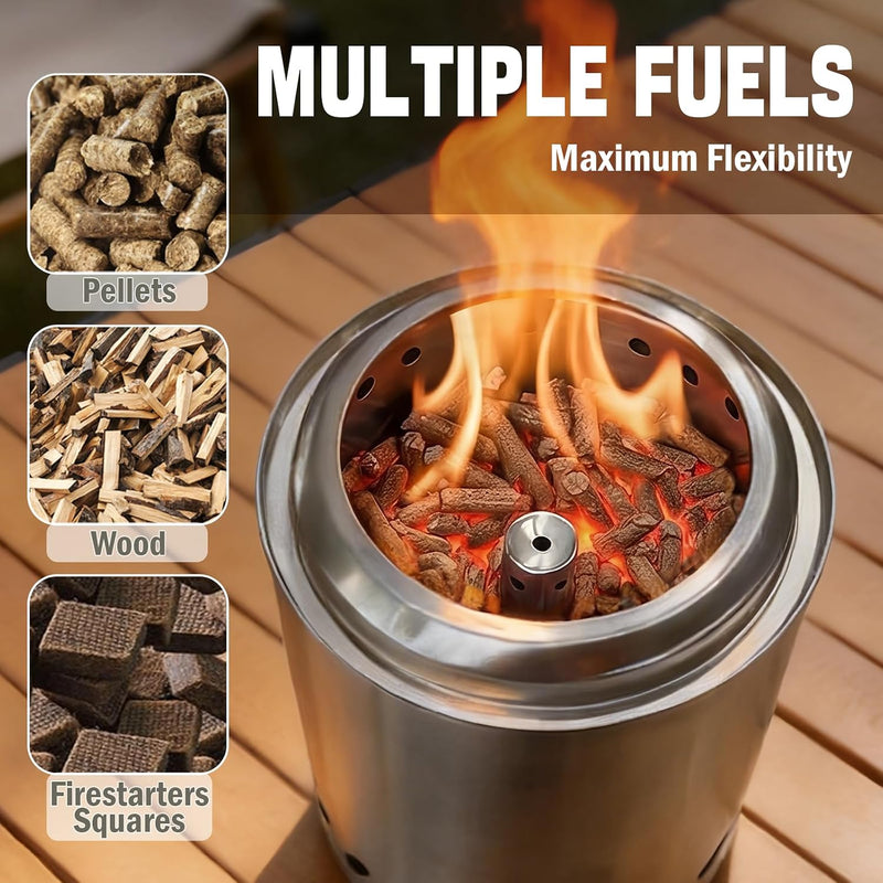 Smokeless Tabletop Fire Pit, 304 Stainless with Carry Bag photo 12