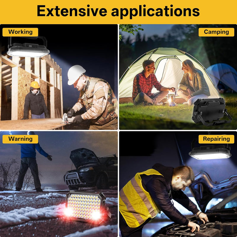 Rechargeable LED Work Light, 10,000 Lumens, 13000mAh Power Bank photo 8