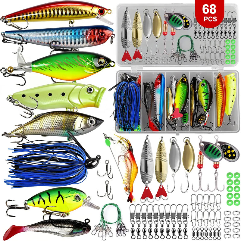 Hard Bait Fishing Lure Kit, 45 to 224 Pieces photo 4