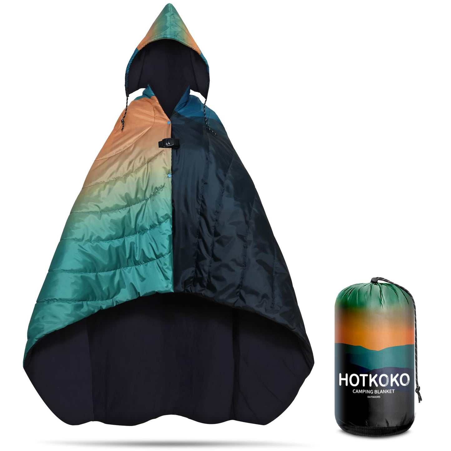 hotkoko Wearable Hoodie BlanketHooded Camping Blanket