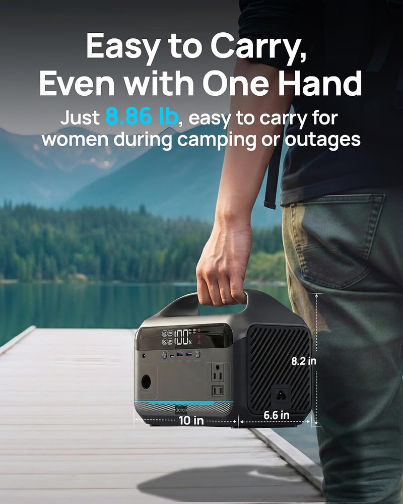 Portable Power Station, 288Wh LiFePO4 with 600W AC Outlets photo 11