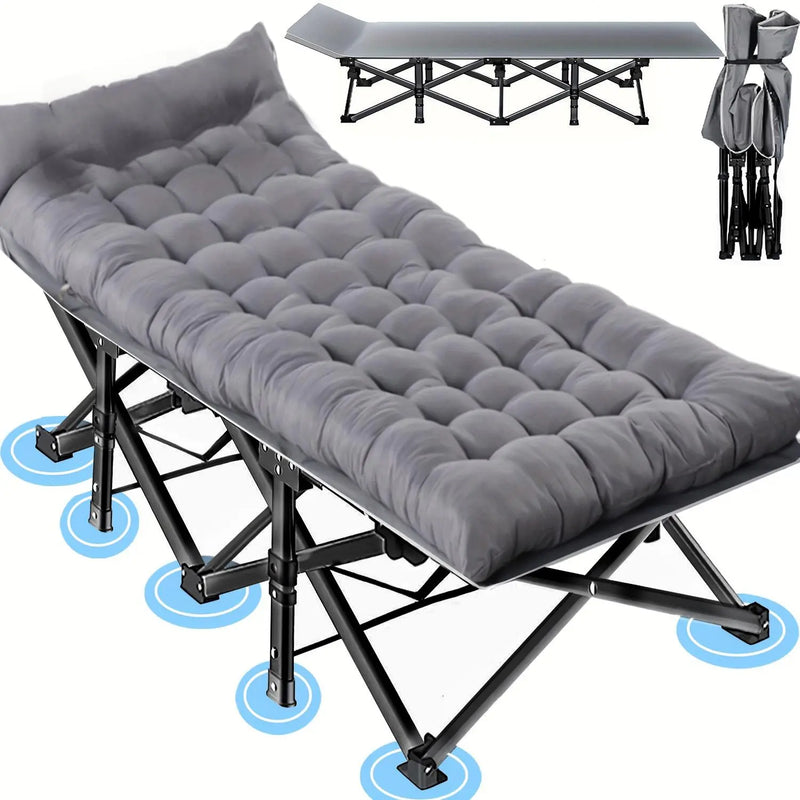 Folding Double Camping Daybed Lounger with Cushion photo 2