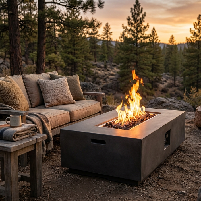 56-inch Gas Fire Pit Table