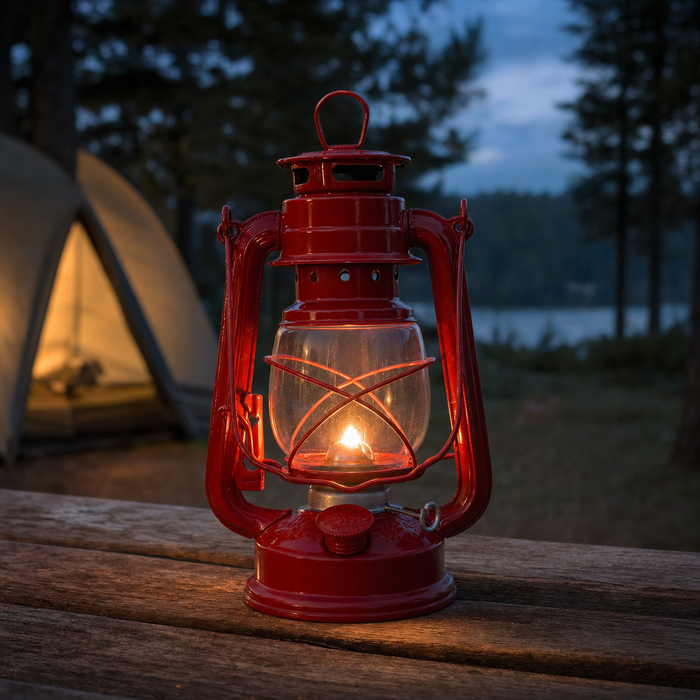 Vintage Camping Oil Lantern