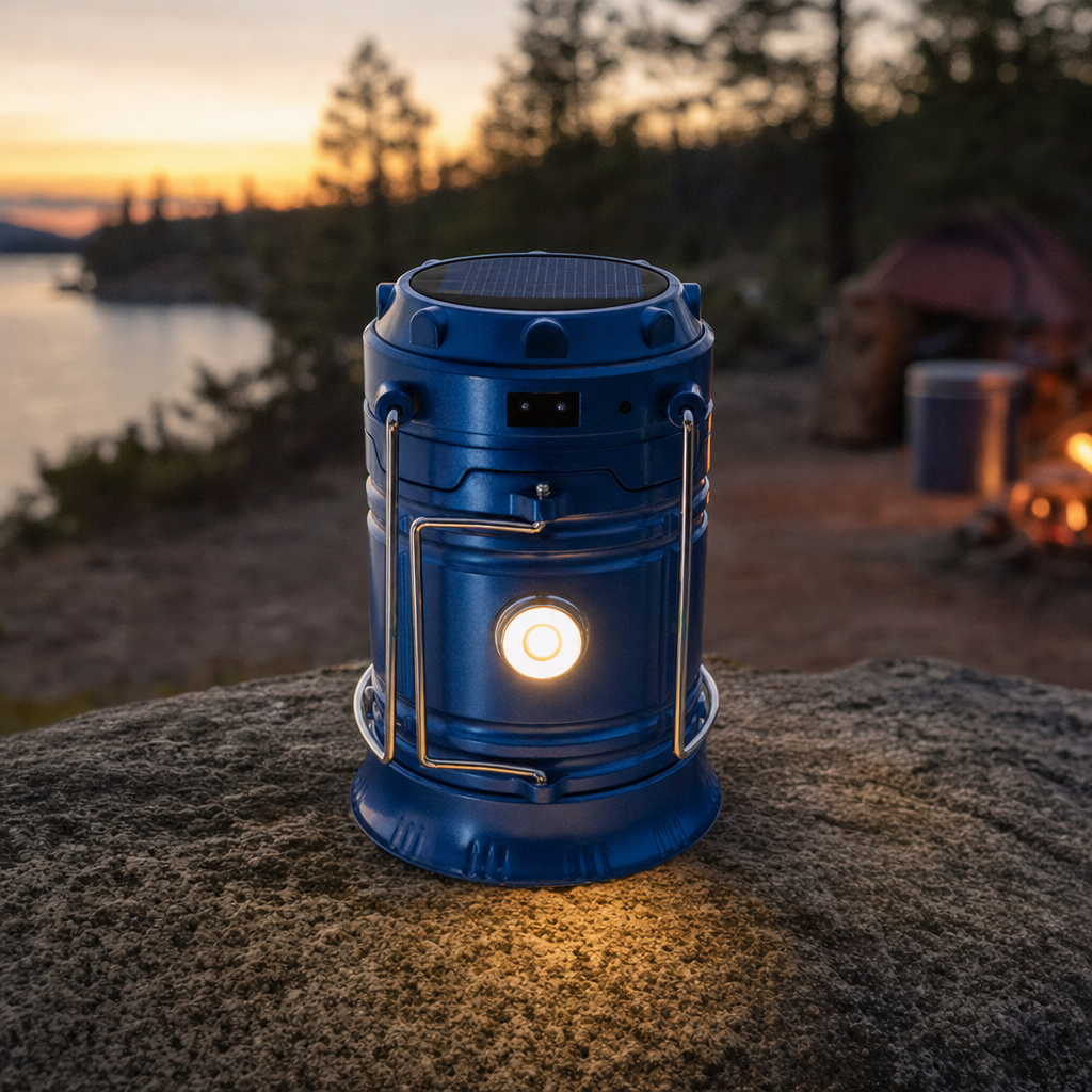 LED Solar Camping Light — lifestyle