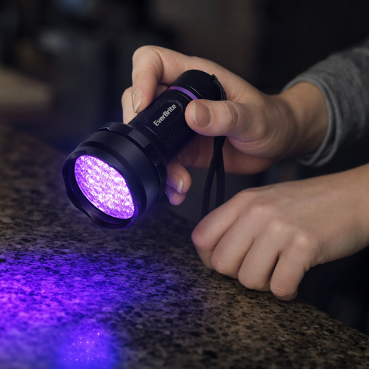 UV Blacklight Flashlight — lifestyle